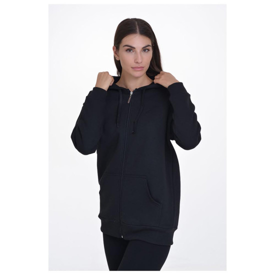 Target Γυναικεία ζακέτα Long Jacket Hoodie Fleece